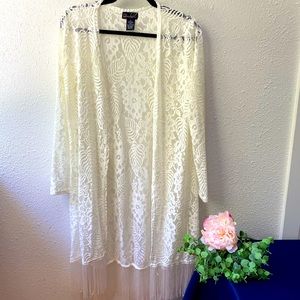 Cream Lace Kimono